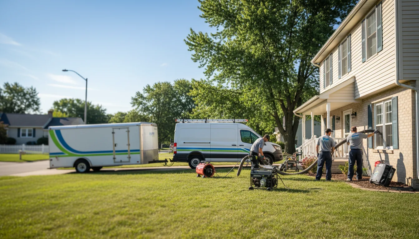 Flooded Basement Restoration And Cleanup With Repair in Pershing, IN near me